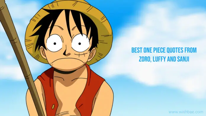Best One Piece Quotes from Zoro, Luffy and Sanji - WishBae.Com